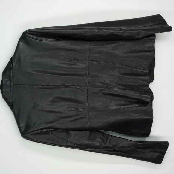 Frenchi Lamb Skin Leather Jacket Blazer Size Large - Picture 9 of 10